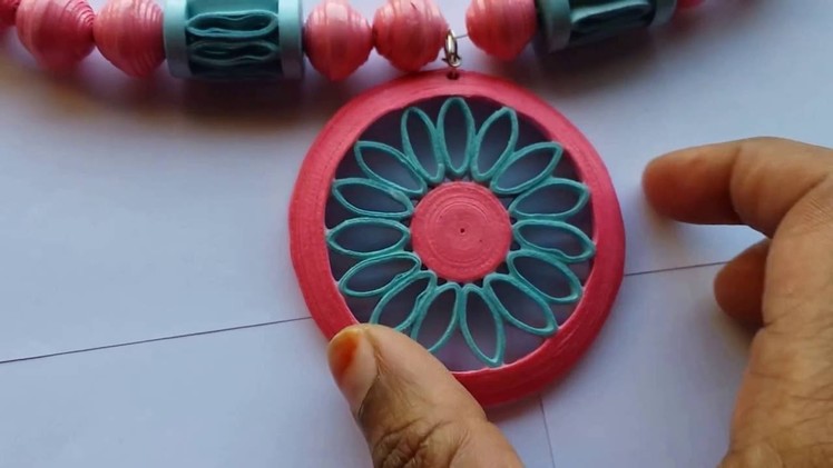 Handmade Jewelry - Paper Quilling Cylinder Beads Jewelry (Not Tutorial)