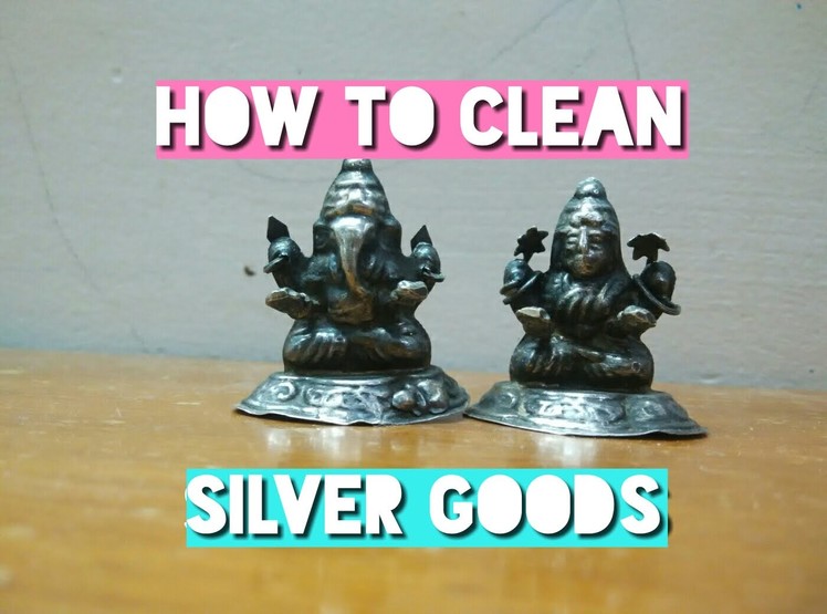 How to clean silver goods DIY with aluminium foil and baking soda. 