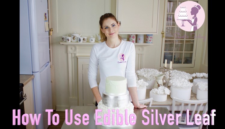 HOW TO DECORATE A CAKE WITH MATTE SILVER LEAF