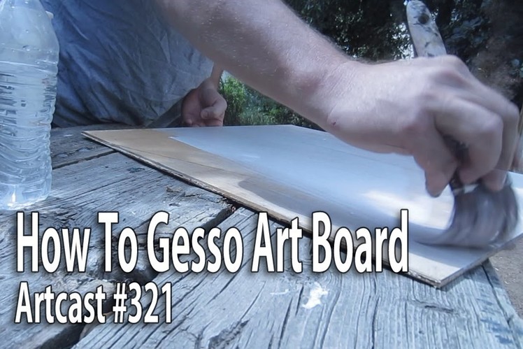 How To Gesso Art Board. Painting Tutorial