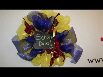How to Make a Back-to-School Wreath