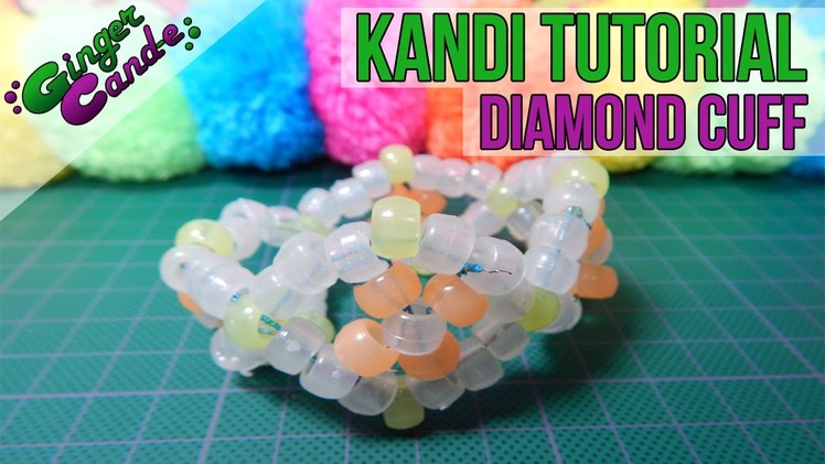 How to Make a Diamond Cuff (Style 2) - [Kandi Tutorial] | @GingerCandE