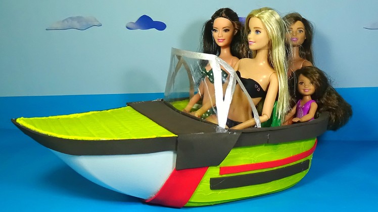 How to make a doll boat  Barbie doll boat DIY for Dolls