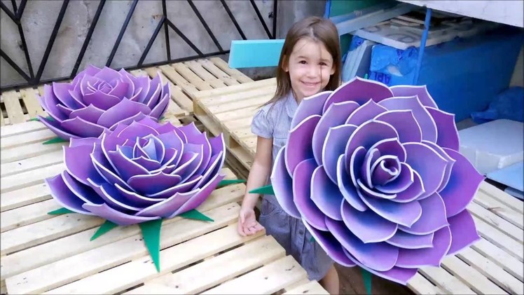 How to make a giant flower from yoga mats (Watch and Learn #4 CONTEST)