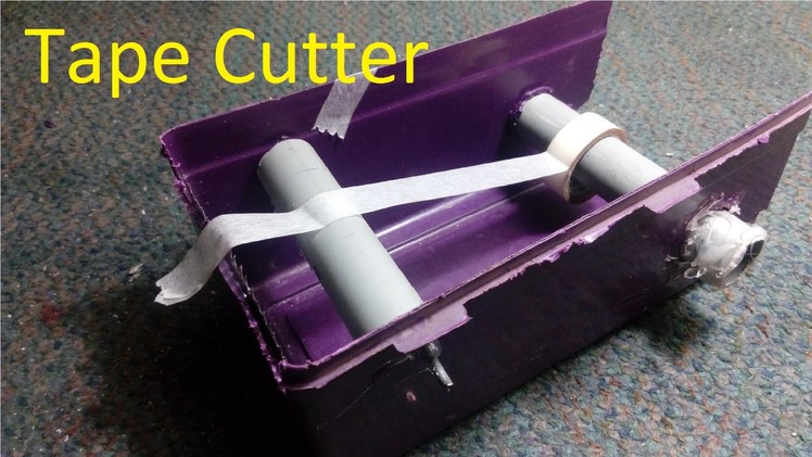 How To Make a Tape Dispenser. Tape Cutter Easy Way