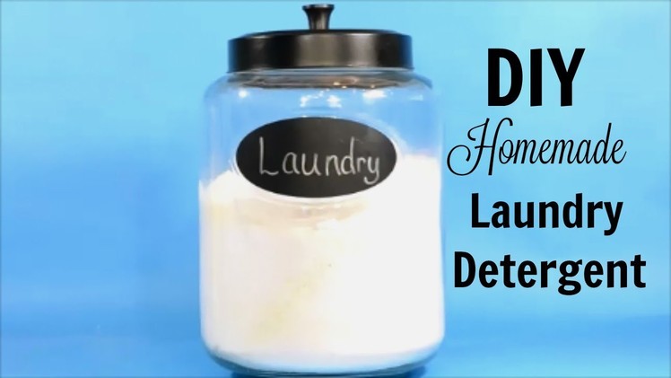 How to Make Laundry Detergent At Home ♥ DIY Powdered Laundry Detergent Recipe