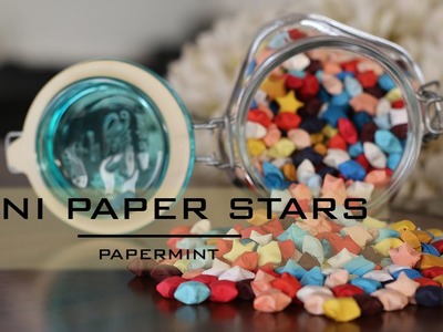 How to make Mini Paper Stars | DIY | simple paper folding |