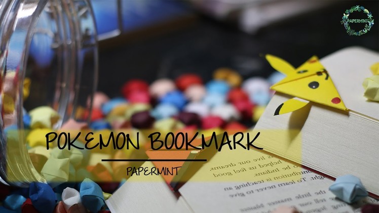 How to make Paper Pokemon Bookmarks (Pikachu and Pokeball) | DIY | simple paper folding |