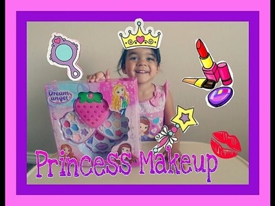 Kids Disney Princess Makeup Tutorial with playset