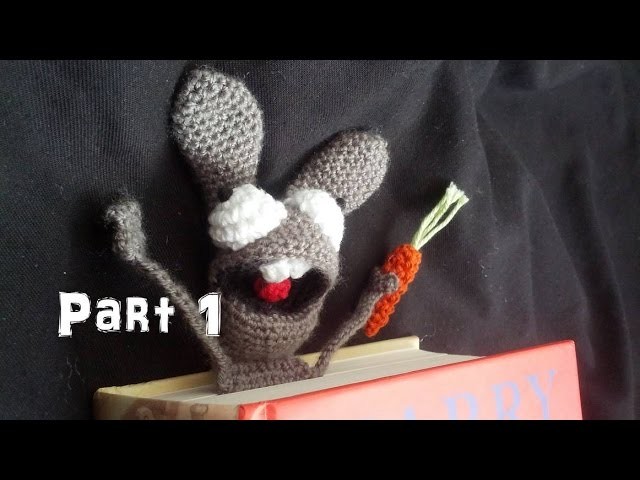 Learn How to Crochet Amigurumi Bunny Bookmark Part 1