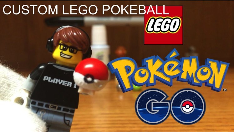 LEGO POKEBALL Tutorial + Review! How to make a Custom Lego Pokeball for Pokemon Go Stop Motions