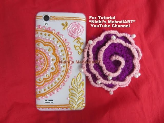 Mehndi Henna Art Inspired Mobile Case Cover Design Decoration Tutorial with Acrylic Marker