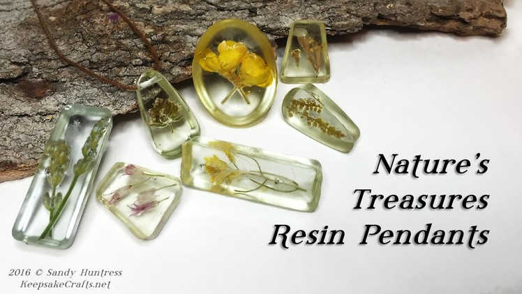 Nature's Treasures -Resin Pendant Jewelry Tutorial