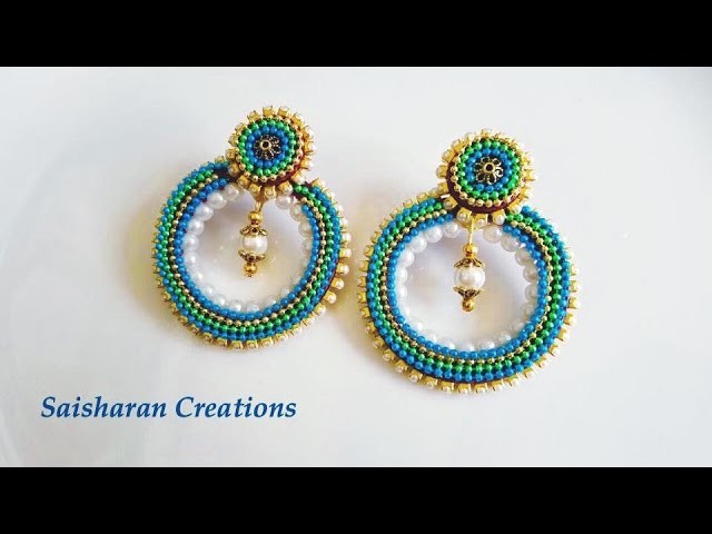 Quilling Chandbali style earrings Tutorial