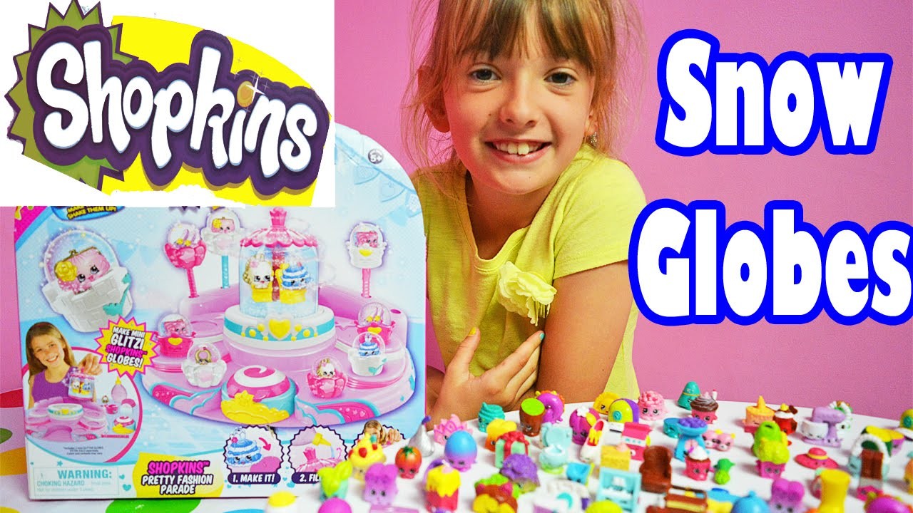 Shopkins Glitzi Globes Childrens DIY Snow Dome Maker Playset & Season 3 4 5 Shopkin Girls Fun Toys #