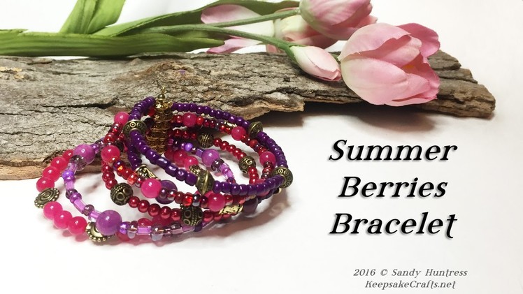 Summer Berries Bracelet-Jewelry Tutorial