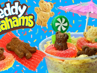 TEDDY GRAHAMS Dirt Pudding Candy Dessert DIY Kids Snacks Back To School & Swim Party Summer Treats