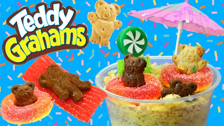 TEDDY GRAHAMS Dirt Pudding Candy Dessert DIY Kids Snacks Back To School & Swim Party Summer Treats