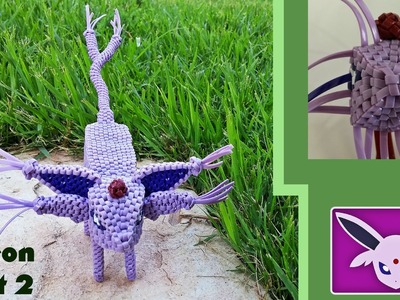 The Espeon (Pokemon #196) Lanyard.Scoubidou Tutorial Part 2 - Continuing the head