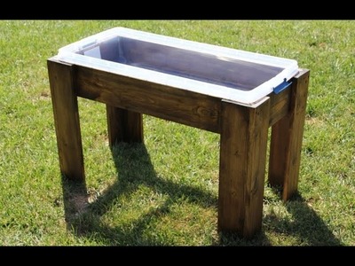Wood frame water table DIY