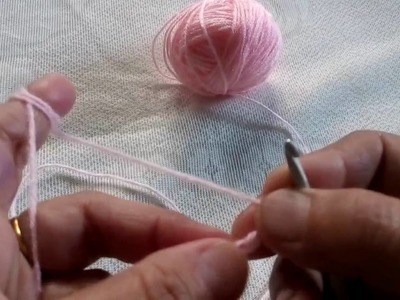 77-Crochet for beginners.First loop(Slip stitch).Chain.Single Crochet (Hindi.Urdu) India(part-1)6.7.