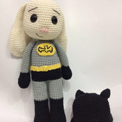 Bat Hero Bunny /Batman amigurumi / Bunny / Rabbit