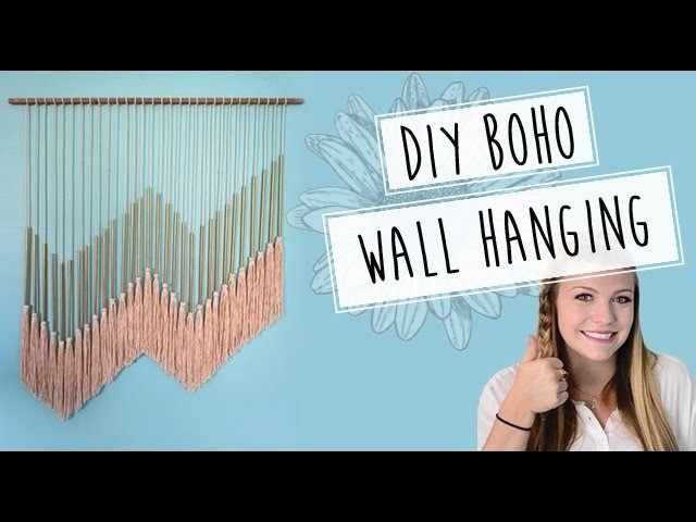 DIY Boho Wall Hanging. Pinterest Inspired