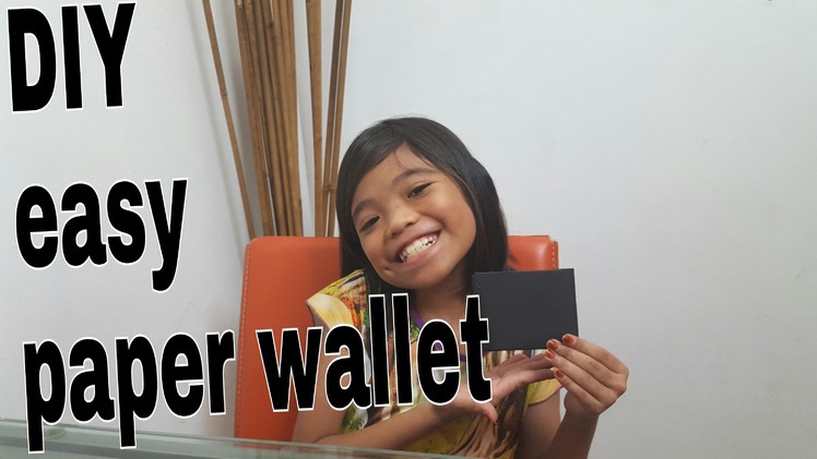DIY easy paper wallet by kids.13july2016.the zuna family singapore youtuber