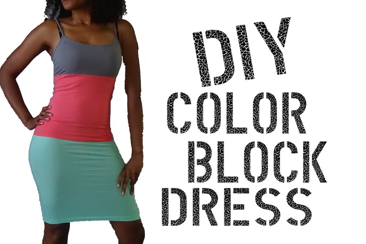DIY How To Color Block Dress