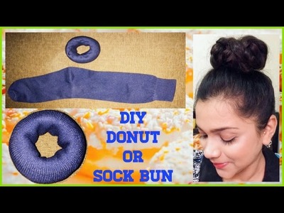 DIY HOW TO MAKE SOCK BUN.DONUT | BUN MAKER | Pavithra iyer