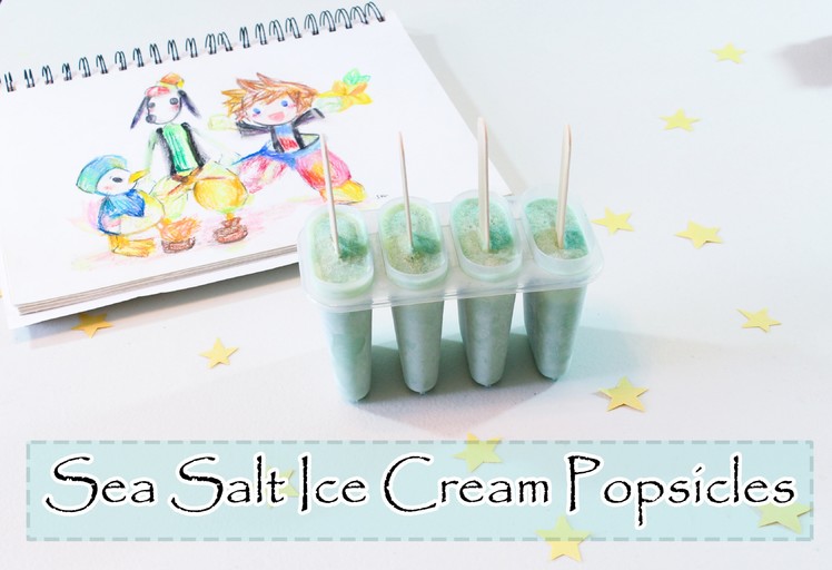 DIY Kingdom Hearts Sea Salt Popsicle Ice Cream
