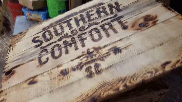 DIY Pallet Drinks Cabinet - Southern Comfort