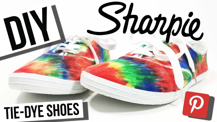 DIY Pinterest. Stained Sharpie Tie-Dye Shoes
