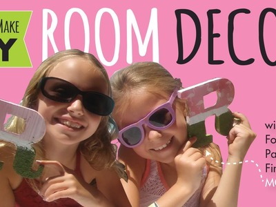 DIY Room Decor | How to Decorate Wood Letters  | Kids Crafts