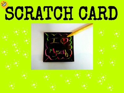 Diy scratch cards easy to make|little miss maker ^_^