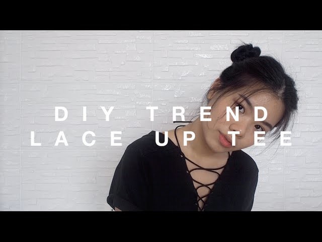 DIY TREND: LACE UP TEE