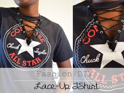 Fashion DIY| Lace-Up TShirt (No Sew)
