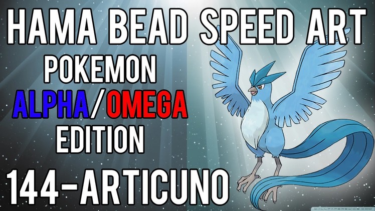 Hama Bead Speed Art | Pokemon | Alpha.Omega | Timelapse | 144 - Articuno Legendary