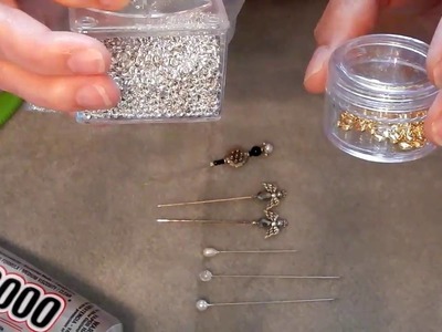 How I make stick pins  hat pins