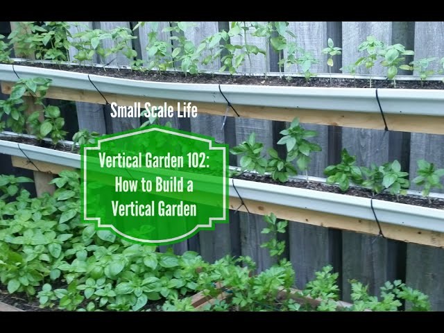 How to Build a Vertical Garden from Rain Gutters