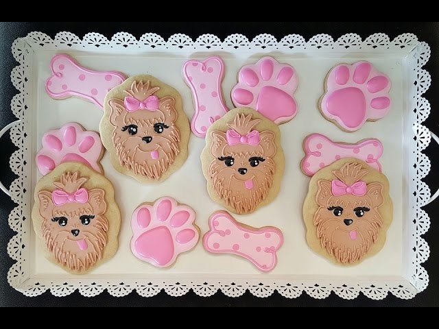 How to decorate puppy themed sugar cookies