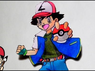 How To Draw Ash Ketchum (Pokemon Go)