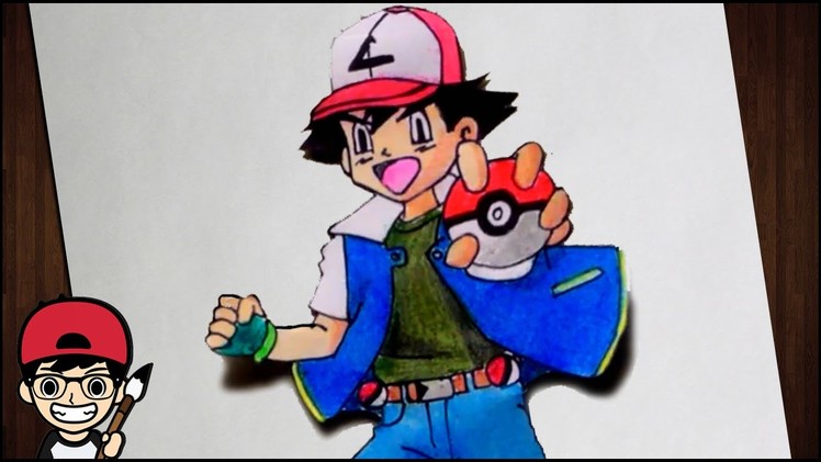 How To Draw Ash Ketchum (Pokemon Go)