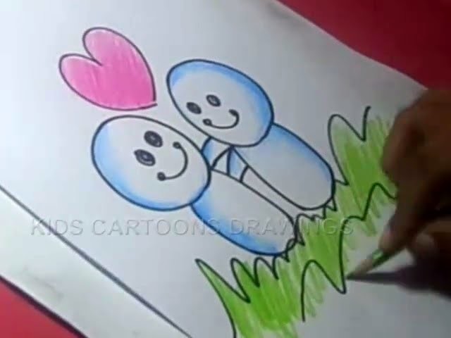 How to Draw Friendship Greeting Step by Step