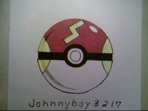 How To Draw Pokemon Fast Ball Pokeball Go 3D Easy Step By Tutorial Iphone Game