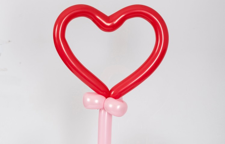 How to make a balloon Heart wand - Balloon tutorial