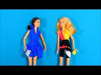 How to Make a No Sew Shorts Overalls for Barbie and other Dolls