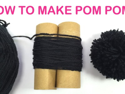 How to Make a Pom Pom with Two Toilet Rolls