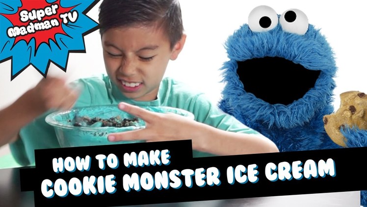 How to make Cookie Monster Ice Cream!!!