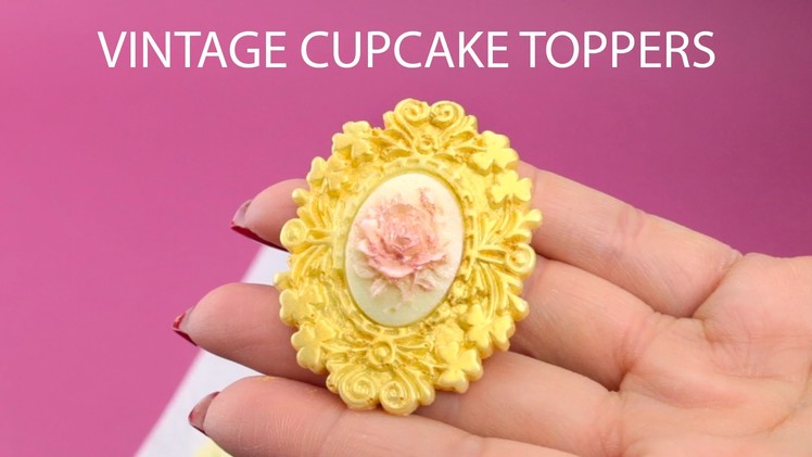 How to make easy Chic Vintage Cupcake Toppers
